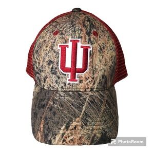 Indiana IU SnapBack Camo Trucker Hat